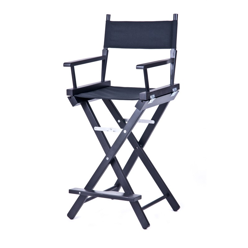 Высокий деревянный режиссерский стул S-Light  Premium Black
