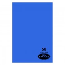 Фон бумажный 1,36 x 11м Savage 58 Синий (ChromaKey Studio Blue)