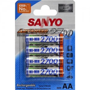Аккумулятор Sanyo Ni-MH AA 2700mAh HR-3U (4шт)