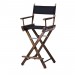 Высокий деревянный режиссерский стул S-Light Premium (Dark Nut)