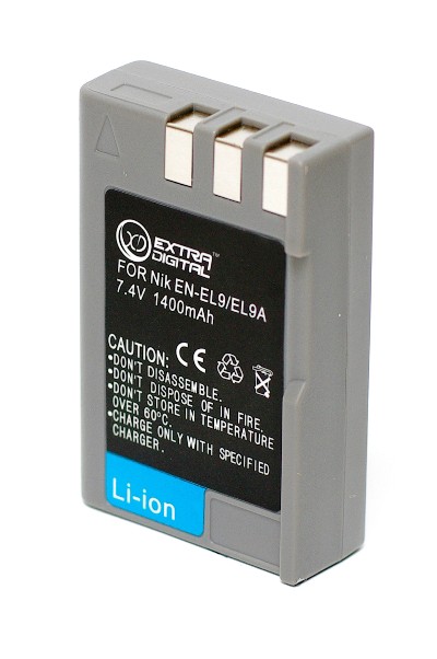 EXTRA DIGITAL EN-EL9 для Nikon (аналог Nikon EN-EL9, EN-EL9a, EN-EL9e)