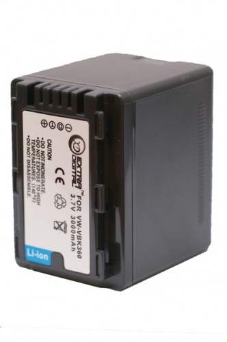 EXTRA DIGITAL VW-VBK360 для Panasonic (аналог Panasonic VW-VBK180, VW-VBK180-K, VW-VBK360, VW-VBK360-K) 