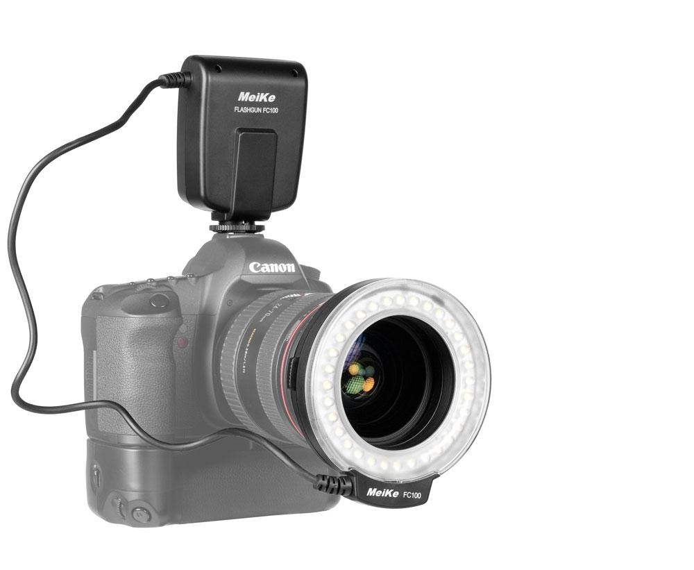 Кольцевая макровспышка MeiKe FC100 for Canon
