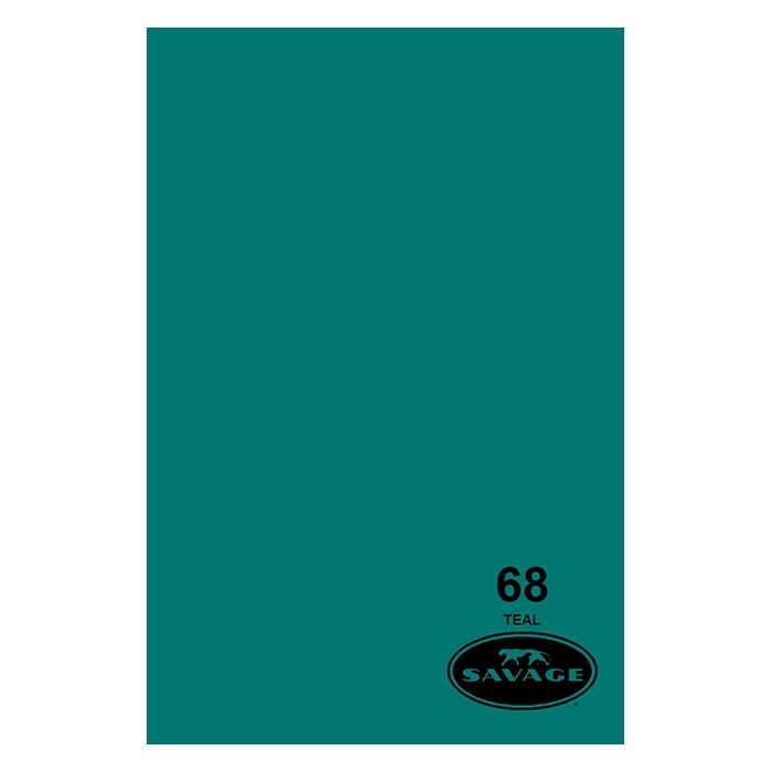 Фон бумажный 2,72 x 11м Savage 68 Бирюзовый (Teal)