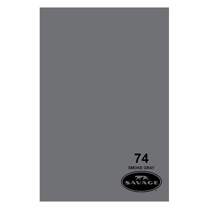 Фон бумажный 2,72 x 11м Savage 74 Серый дымчатый (Smoke Gray)