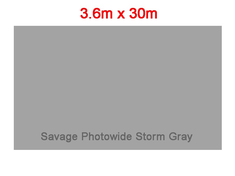 Супер широкий студийный бумажный фон Savage Photowide Storm Gray 3.60x30м