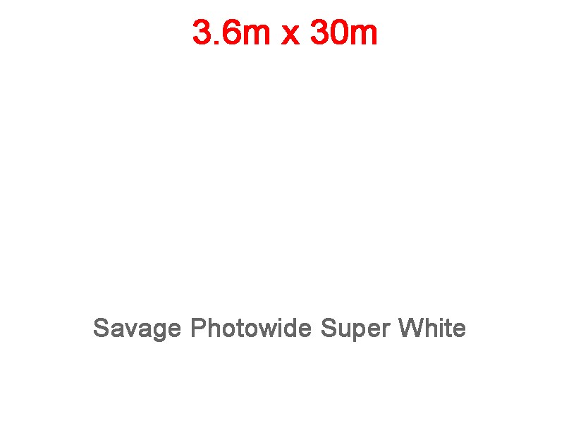 Супер широкий студийный бумажный фон Savage Photowide Super White 3.60x30м