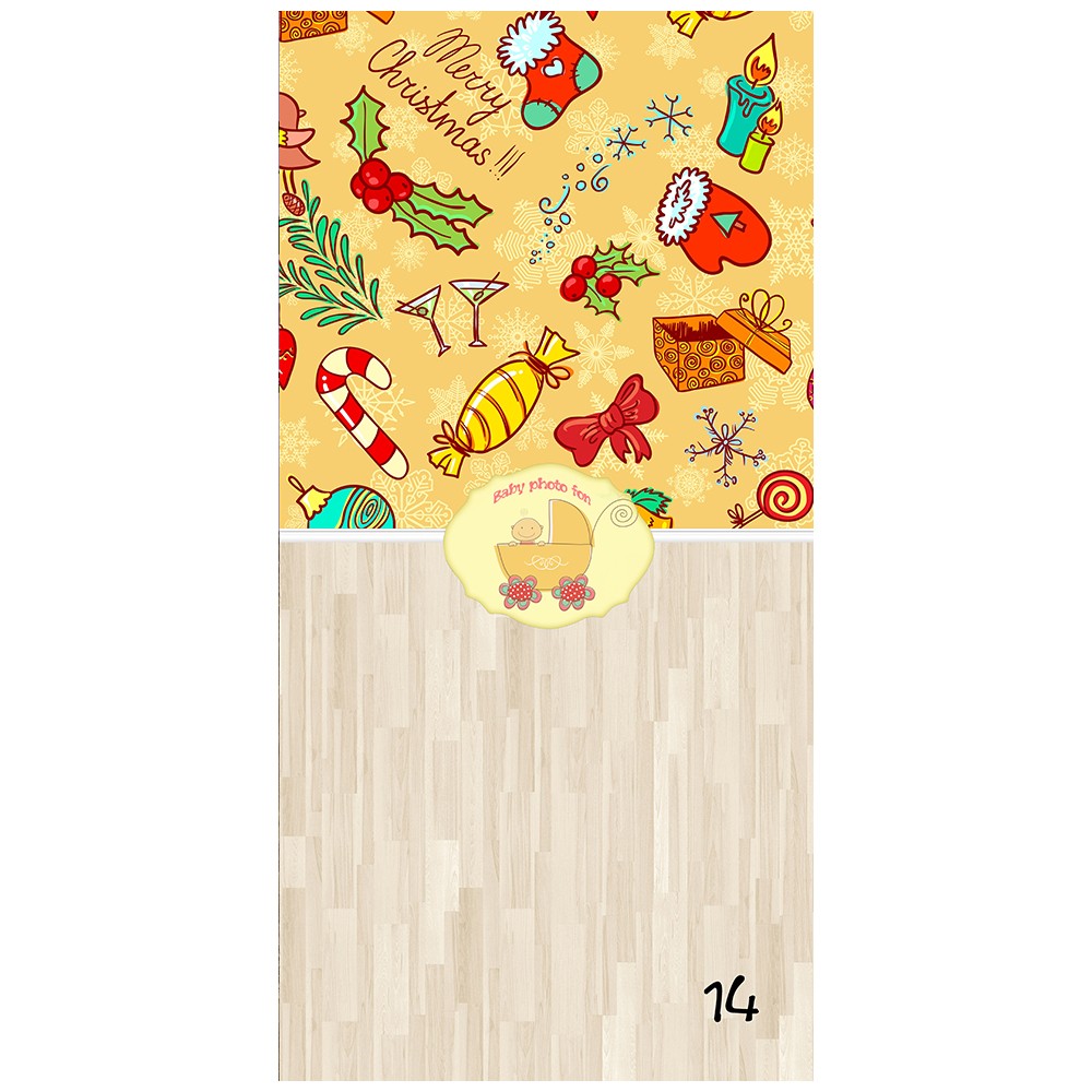 Фон виниловый рисованный Baby Photo №14 1,5x3м 