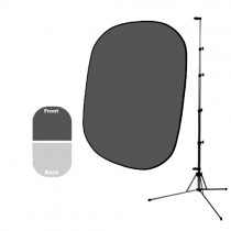 Фон двухсторонний складной Savage Infinity Collapsible Dark/Light Gray 1.52x1.83м + Стойка