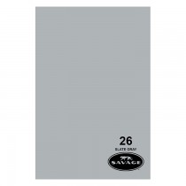 Фон бумажный 1,36 x 11м Savage 26 Синевато-серый (Slate Gray)