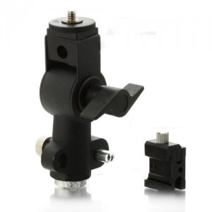 Держатель вспышки и зонта. Тип D, ( Bracket Flash Shoe Umbrella Holder Swivel Light Stand type D )