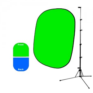 Фон двухсторонний складной Savage Infinity Collapsible Chroma Green/Blue 1.52x1.83м + Стойка