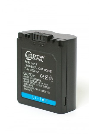 EXTRA DIGITAL S006E для Panasonic аналог LEICA BP-DC5-E PANASONIC BP-DC5 J BP-DC5 U CGA-S006 CGA-S006E CGA-S006E/1B CGR-S006 CGR-S006A/1B CGR-S006E CGR-S006E/1B CGR-S006GK DMW-BMA7