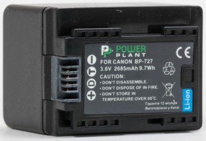 Aккумулятор PowerPlant Canon BP-727 chip