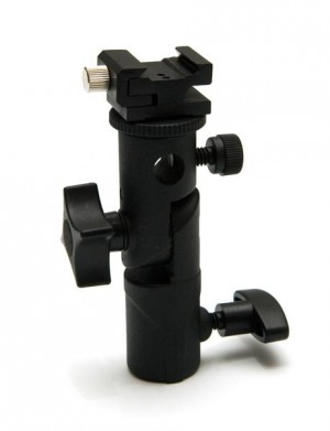 Держатель вспышки и зонта. Тип H, ( Bracket Flash Shoe Umbrella Holder Swivel Light Stand type H )