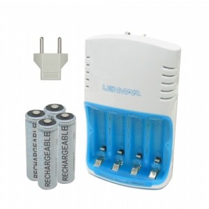 Зарядное устройство Lenmar NoMEM Pro (120мин)+4 AA 2500mAh NiMH 