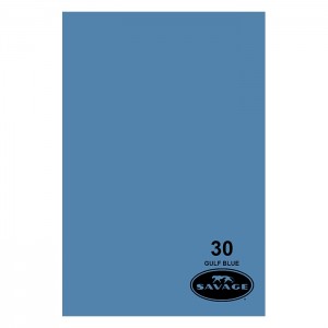 Фон бумажный 2,72 x 11м Savage 30 Синий (Gulf Blue)