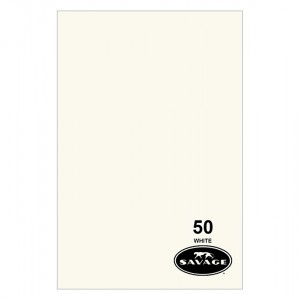 Фон бумажный 2,72 x 11м Savage 50 Белый (White)