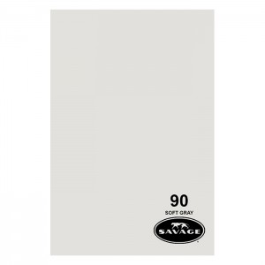 Фон бумажный 1,36 x 11м Savage 90 Мягкий серый (Soft Gray)