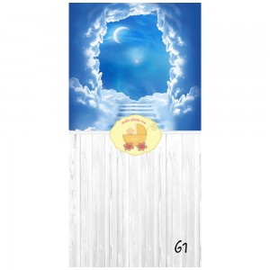 Фон виниловый рисованный Baby Photo №61 1,5x3м